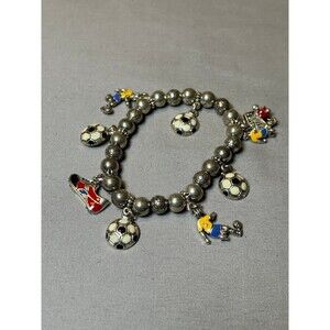 Soccer Stretch Charm Bracelet